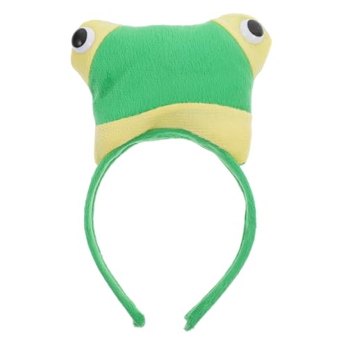 jojofuny Frosch-Stirnband Plüsch-Frosch-Stirnband Tier-Stirnband Tier-Haarband Haar-Accessoire Für Halloween-Kostüme Geburtstagspartys von jojofuny