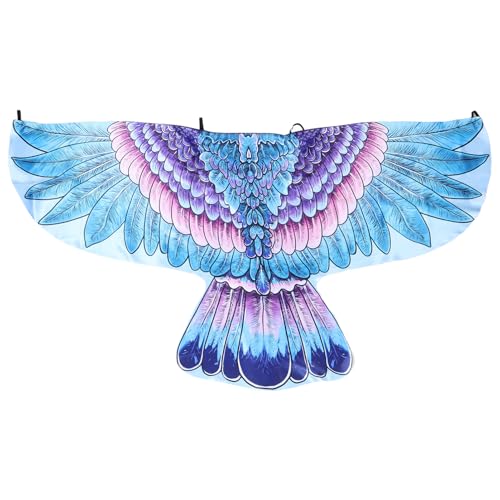 jojofuny Halloween-Adlerflügel Für Erwachsene Vogelflügel-Kostüme Damen-Adlerschal Buntes Vogel-Umhangkostüm Für Halloween Cosplay Tanzen von jojofuny