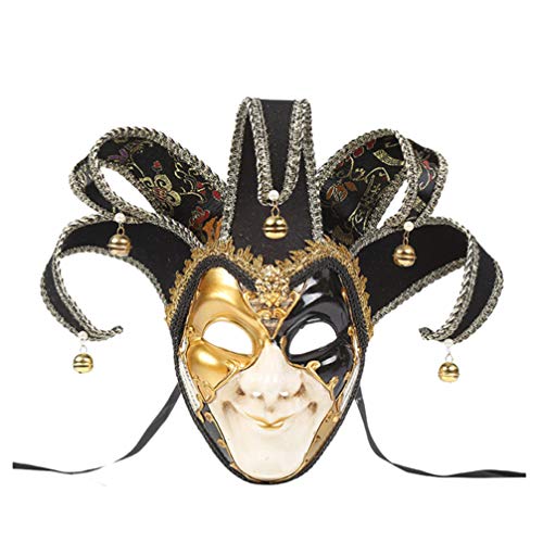 jojofuny Halloween-Cosplay-Maske Karnevalsmasken Für Erwachsene Vollgesichtsmaskenkostüm Goldene Maskerademaske Für Frauen Der Opernmaske Antike Maske Abschlussball Venedig Mann von jojofuny