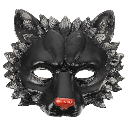 jojofuny Halloween Löwenmasken Halbgesicht Tiermasken Cosplay Halloween Party Kostüm Requisiten für Festival Tanzparty Maskerade von jojofuny