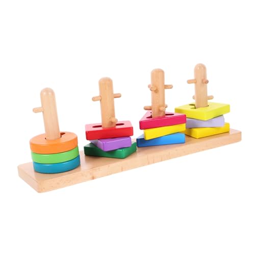jojofuny Holz Geometrische Formen Bauklötze Set Teiliges Langlebiges Beech Holz Lernspielzeug für Kleinkinder Fördert Feinmotorik Hand Koordination und Kreatives Sicher und Stoßfest jojofuny Holz Geometrische Formen Bauklötze Set Teiliges Langlebiges Beech Holz Lernspielzeug für Kleinkinder Fördert Feinmotorik Hand Koordination und Kreatives Sicher und Stoßfest von jojofuny