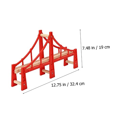 jojofuny Holzeisenbahn Brücke Rot aus Robustem Holz Kompatibel mit Allen Eisenbahnspielzeugen DIY Überführungsmodell Langlebiges Zugschienen Set für Ab Jahren jojofuny Holzeisenbahn Brücke Rot aus Robustem Holz Kompatibel mit Allen Eisenbahnspielzeugen DIY Überführungsmodell Langlebiges Zugschienen Set für Ab Jahren von jojofuny