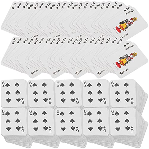 jojofuny Kleine Spielkarten 10 Sätze Mini-Spielkarten - -Pokerdeckkarten Mini-Poker -Spielkarten Spiele Poker Neuheit Für Kinder Erwachsene Partyspielversorgung Mini-Karten-Set von jojofuny