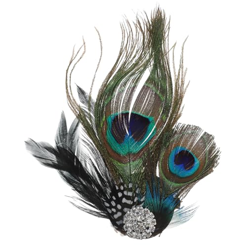 jojofuny Pfau Haarspangen Haargummi Pfau Haarschmuck Für Abschlussball, Flapper Kopfschmuck Haarnadel Kopfbedeckung Dekorieren Die Haarspangen Für Fascinator Damen jojofuny Pfau Haarspangen Haargummi Pfau Haarschmuck Für Abschlussball, Flapper Kopfschmuck Haarnadel Kopfbedeckung Dekorieren Die Haarspangen Für Fascinator Damen von jojofuny