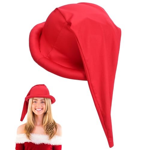 jojofuny Roter Zwergenhut, Dekorative Cosplay-kostüm-requisite für Weihnachtsfeiern, Rote Zwergenkappe aus Polyester, 20, 47 Zoll jojofuny Roter Zwergenhut, Dekorative Cosplay-kostüm-requisite für Weihnachtsfeiern, Rote Zwergenkappe aus Polyester, 20, 47 Zoll von jojofuny