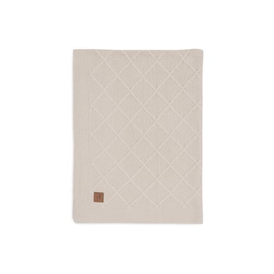 jollein Decke Check Knit Outmeal 75 x 100cm von jollein