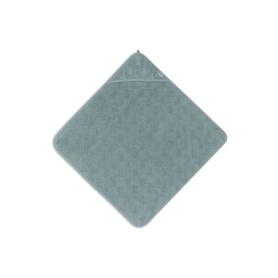 jollein Kapuzenhandtuch Frottee 75x75cm Miffy Jacquard - Sea Green von jollein