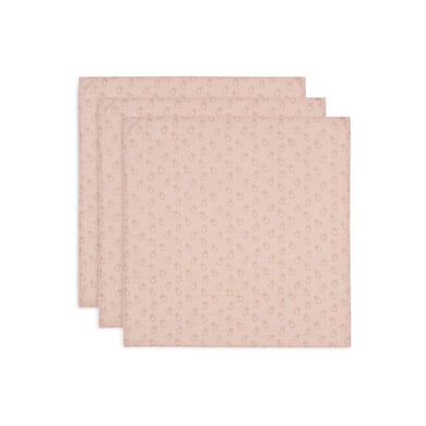 jollein Spucktuch 3er-Pack Miffy Silhouettes Wild Rose 70 x 70 cm von jollein