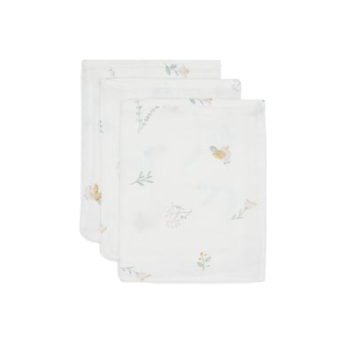 jollein Waschlappen Hydrophil Lovely Birds 3er-Pack 15 x 20 cm von jollein