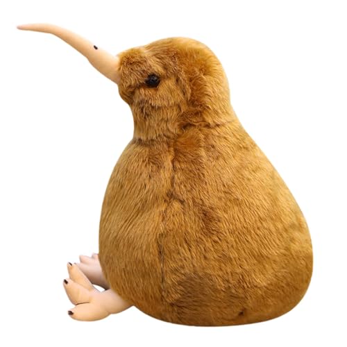 jopiuieo Kiwi-Vogel-Plüschtier, 20cm Pelzige Kiwi-Plüschpuppe, Vogel Stofftier Weiches Vogelimitationsspielzeug, Süße Vogel-Plüschpuppe - Plüsch-Vogeltiere Für Jedes Alter Und Jeden AnlassBraun von jopiuieo