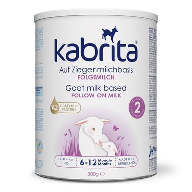 Kabrita Folgenahrung 2 auf Ziegenmilchbasis 800 g ab dem 6. Monat von kabrita