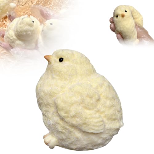 Chick Squeeze Toy, 2025 Neuestes Anti Stress Spielzeug Squishy Toy, Handmade Silikon Squishy Chick Ultra Soft Squishy Fidget Toys für Kinder (Gelb, 1 PCS) von kailisi