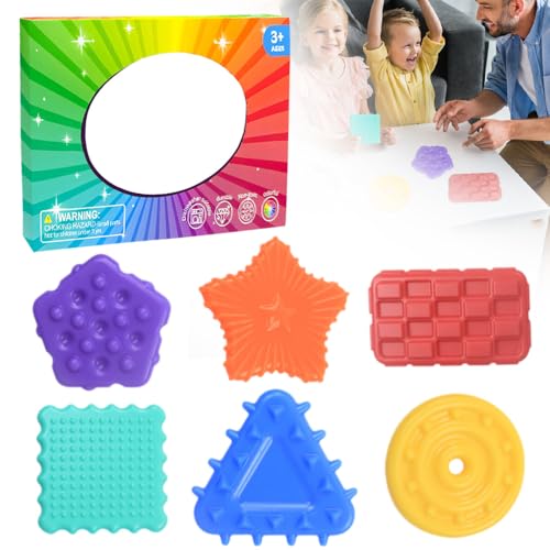 Squishy Sensory Toys, 2024 Neuestes 6 Stück Squishy Sensorik Spielzeug, Anti Stress Spielzeug Fingerspielzeug kann in Zeiten der Anspannung Stress Abbauen für Kinder und Erwachsene von kailisi