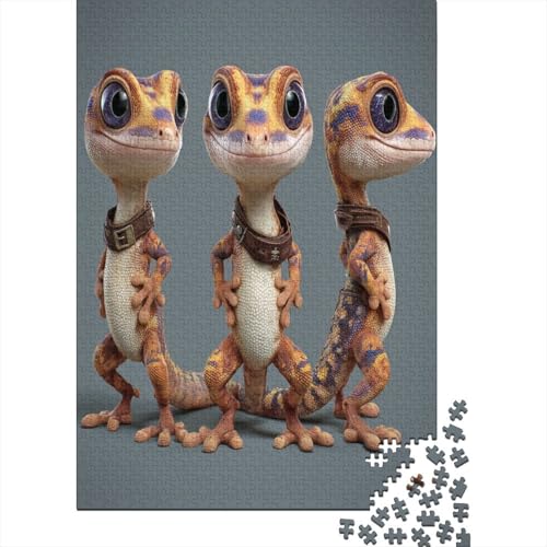 3D-animierter Gecko 38x26cm/1000pcs Schwer Puzzle Lernspiel Impossible Herausforderung Spielzeug Für Erwachsene Kinder 3D-animierter Gecko 38x26cm/1000pcs Schwer Puzzle Lernspiel Impossible Herausforderung Spielzeug Für Erwachsene Kinder von kaiyun