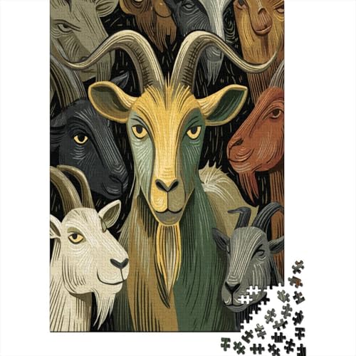 A Gold and Green Ziege Cartoon-Stil Puzzle 1000 Teile Für Erwachsene, Lernspiele, Heimdekoration70x50cm/1000pcs A Gold and Green Ziege Cartoon-Stil Puzzle 1000 Teile Für Erwachsene, Lernspiele, Heimdekoration70x50cm/1000pcs von kaiyun