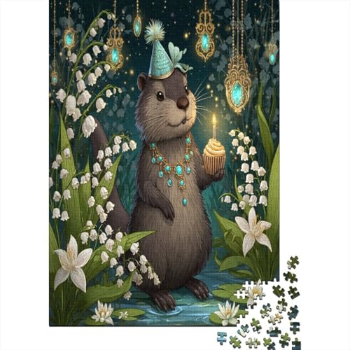 Biber mit Geburtstagshut 70x50cm/1000pcs Schwer Puzzle Lernspiel Impossible Herausforderung Spielzeug Für Erwachsene Kinder Biber mit Geburtstagshut 70x50cm/1000pcs Schwer Puzzle Lernspiel Impossible Herausforderung Spielzeug Für Erwachsene Kinder von kaiyun