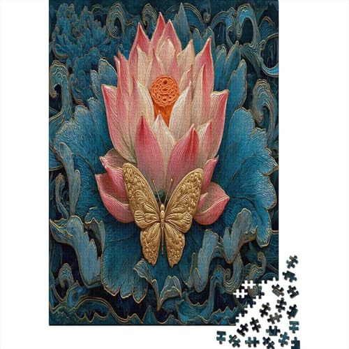 Blühender Lotus, rosa Blütenblätter, Schmetterling Rätsel Für Erwachsene || 38x26cm/1000pcs Puzzles Lernspiele Home Decor Blühender Lotus, rosa Blütenblätter, Schmetterling Rätsel Für Erwachsene || 38x26cm/1000pcs Puzzles Lernspiele Home Decor von kaiyun