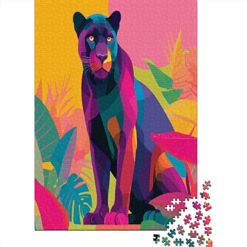 Bunter Leopard 38x26cm/1000pcs Schwer Puzzle Lernspiel Impossible Herausforderung Spielzeug Für Erwachsene Kinder Bunter Leopard 38x26cm/1000pcs Schwer Puzzle Lernspiel Impossible Herausforderung Spielzeug Für Erwachsene Kinder von kaiyun