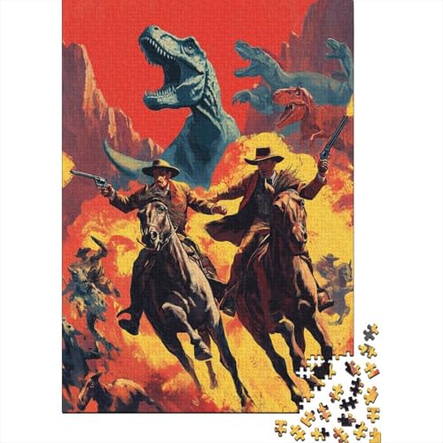 Cowboy mit weitem Kopftuch Hut mit Krempe und Tyrannosaurus Rex Puzzle 1000 Teile Für Erwachsene, Lernspiele, Heimdekoration70x50cm/1000pcs Cowboy mit weitem Kopftuch Hut mit Krempe und Tyrannosaurus Rex Puzzle 1000 Teile Für Erwachsene, Lernspiele, Heimdekoration70x50cm/1000pcs von kaiyun