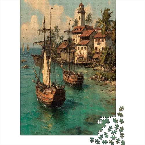 Das Goldene Zeitalter der Piraten, sicherer Hafen 38x26cm/1000pcs Puzzle, Lernspiel Impossible Herausforderungsspielzeug Für Erwachsene Teenager Das Goldene Zeitalter der Piraten, sicherer Hafen 38x26cm/1000pcs Puzzle, Lernspiel Impossible Herausforderungsspielzeug Für Erwachsene Teenager von kaiyun
