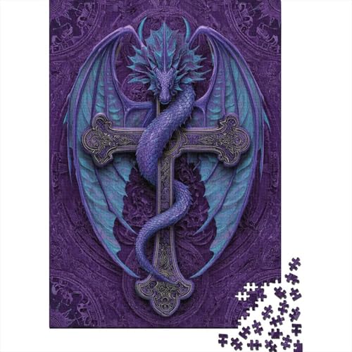 Drache Puzzle 1000 Teile, Lernspiel, Unmöglich Wunderschönes Kreuz, Anspruchsvolles Spielzeug Für Erwachsene Und Kinder Ab 14 Jahren 70x50cm/1000pcs Drache Puzzle 1000 Teile, Lernspiel, Unmöglich Wunderschönes Kreuz, Anspruchsvolles Spielzeug Für Erwachsene Und Kinder Ab 14 Jahren 70x50cm/1000pcs von kaiyun