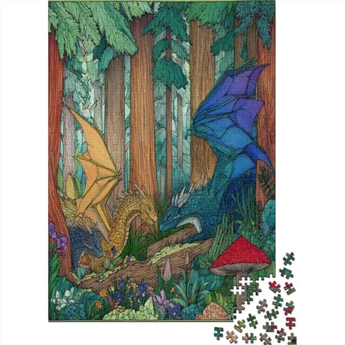 Draches Playing in The Wald 70x50cm/1000pcs Schwer Puzzle Lernspiel Impossible Herausforderung Spielzeug Für Erwachsene Kinder Draches Playing in The Wald 70x50cm/1000pcs Schwer Puzzle Lernspiel Impossible Herausforderung Spielzeug Für Erwachsene Kinder von kaiyun
