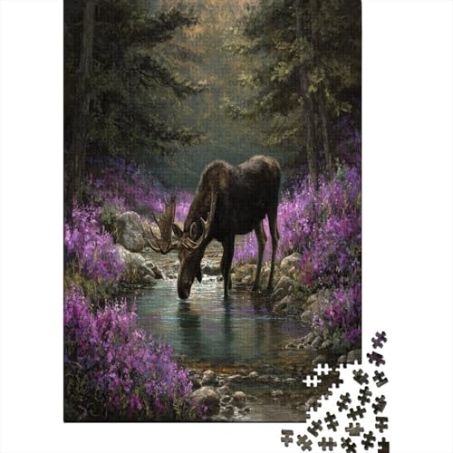 Elchbulle in The Forest 70x50cm/1000pcs Puzzles, Die Für Erwachsene Und Personen Ab 14 Jahren Geeignet Sind Elchbulle in The Forest 70x50cm/1000pcs Puzzles, Die Für Erwachsene Und Personen Ab 14 Jahren Geeignet Sind von kaiyun