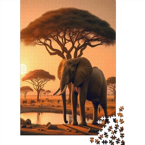 Elefant vor Wasser und Bäumen, Sonnenuntergang Puzzle 1000 Teile, Lernspiel, Unmöglich, Anspruchsvolles Spielzeug Für Erwachsene Und Kinder Ab 14 Jahren 38x26cm/1000pcs Elefant vor Wasser und Bäumen, Sonnenuntergang Puzzle 1000 Teile, Lernspiel, Unmöglich, Anspruchsvolles Spielzeug Für Erwachsene Und Kinder Ab 14 Jahren 38x26cm/1000pcs von kaiyun