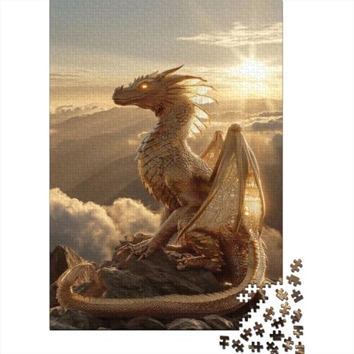 Goldener Drache Puzzle 1000 Teile, Lernspiel, Unmöglich Sonnenuntergang, Anspruchsvolles Spielzeug Für Erwachsene Und Kinder Ab 14 Jahren 38x26cm/1000pcs Goldener Drache Puzzle 1000 Teile, Lernspiel, Unmöglich Sonnenuntergang, Anspruchsvolles Spielzeug Für Erwachsene Und Kinder Ab 14 Jahren 38x26cm/1000pcs von kaiyun