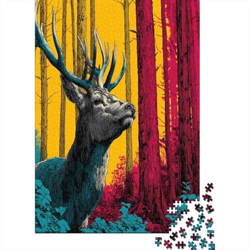 Hirsch 70x50cm/1000pcs Schwer Puzzle Lernspiel Impossible Wald Herausforderung Spielzeug Für Erwachsene Kinder Hirsch 70x50cm/1000pcs Schwer Puzzle Lernspiel Impossible Wald Herausforderung Spielzeug Für Erwachsene Kinder von kaiyun