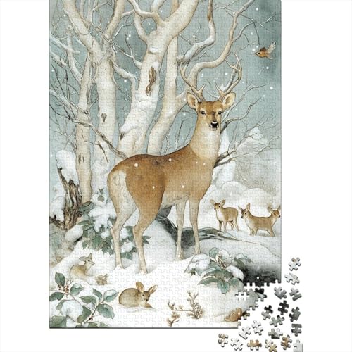 Hirsch im verschneiten Wald Puzzle 1000 Teile, Lernspiel, Unmöglich, Anspruchsvolles Spielzeug Für Erwachsene Und Kinder Ab 14 Jahren 38x26cm/1000pcs Hirsch im verschneiten Wald Puzzle 1000 Teile, Lernspiel, Unmöglich, Anspruchsvolles Spielzeug Für Erwachsene Und Kinder Ab 14 Jahren 38x26cm/1000pcs von kaiyun