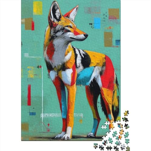 Kojote, Abstrakter Kunststil Puzzle 38x26cm/1000pcs Erwachsene Puzzle,Home Decor Kojote, Abstrakter Kunststil Puzzle 38x26cm/1000pcs Erwachsene Puzzle,Home Decor von kaiyun