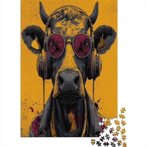 Kuh DJ Rätsel Für Erwachsene || 38x26cm/1000pcs Puzzles Lernspiele Home Decor Kuh DJ Rätsel Für Erwachsene || 38x26cm/1000pcs Puzzles Lernspiele Home Decor von kaiyun