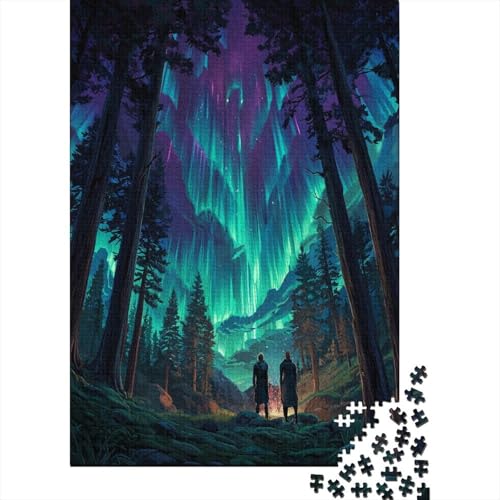 Leuchtendes Polarlicht im Wald 70x50cm/1000pcs Puzzle, Lernspiel Impossible Herausforderungsspielzeug Für Erwachsene Teenager Leuchtendes Polarlicht im Wald 70x50cm/1000pcs Puzzle, Lernspiel Impossible Herausforderungsspielzeug Für Erwachsene Teenager von kaiyun