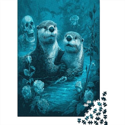 Otter, Totenkopf, Rose Rätsel Für Erwachsene || 38x26cm/1000pcs Puzzles Lernspiele Home Decor Otter, Totenkopf, Rose Rätsel Für Erwachsene || 38x26cm/1000pcs Puzzles Lernspiele Home Decor von kaiyun
