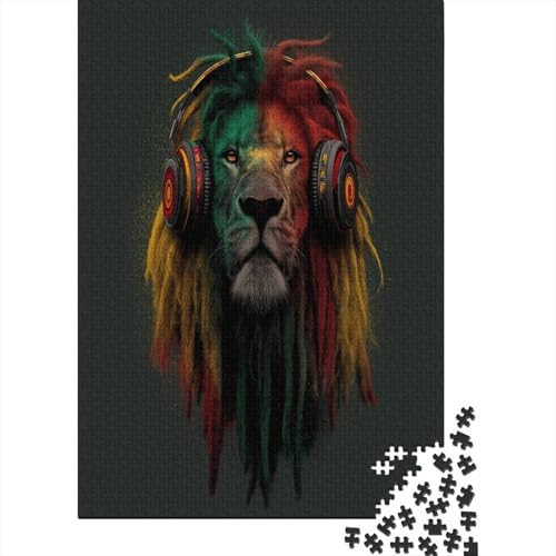 Rasta-Löwe mit Sound System Rätsel Für Erwachsene || 38x26cm/1000pcs Puzzles Lernspiele Home Decor Rasta-Löwe mit Sound System Rätsel Für Erwachsene || 38x26cm/1000pcs Puzzles Lernspiele Home Decor von kaiyun