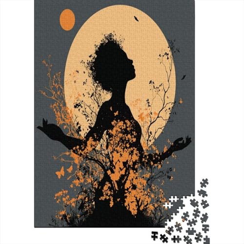 Schöne Frauensilhouette 70x50cm/1000pcs Puzzle, Lernspiel Impossible Blumen Herausforderungsspielzeug Für Erwachsene Teenager Schöne Frauensilhouette 70x50cm/1000pcs Puzzle, Lernspiel Impossible Blumen Herausforderungsspielzeug Für Erwachsene Teenager von kaiyun