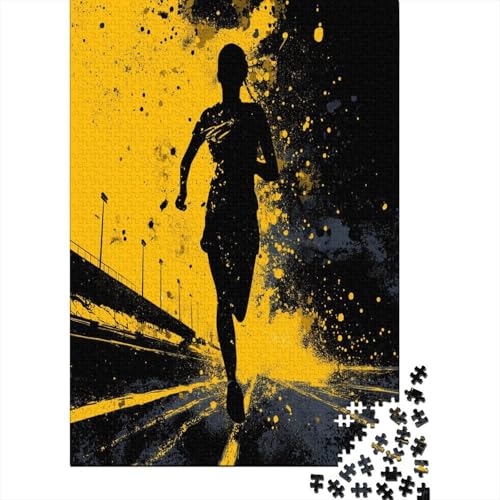 Silhouette Einer Jungen schwarzen Läuferin 38x26cm/1000pcs Puzzle, Lernspiel Impossible Herausforderungsspielzeug Für Erwachsene Teenager Silhouette Einer Jungen schwarzen Läuferin 38x26cm/1000pcs Puzzle, Lernspiel Impossible Herausforderungsspielzeug Für Erwachsene Teenager von kaiyun