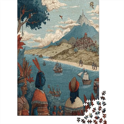 Traditionelle Kostüme der Ureinwohner 38x26cm/1000pcs Puzzle, Lernspiel Impossible Portugiesischer Entdecker Herausforderungsspielzeug Für Erwachsene Teenager Traditionelle Kostüme der Ureinwohner 38x26cm/1000pcs Puzzle, Lernspiel Impossible Portugiesischer Entdecker Herausforderungsspielzeug Für Erwachsene Teenager von kaiyun