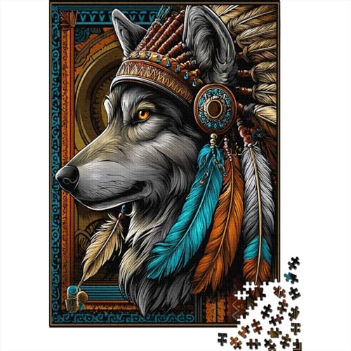 Wolf-Stammesmuster Puzzle 1000 Teile Für Erwachsene, Lernspiele, Heimdekoration38x26cm/1000pcs Wolf-Stammesmuster Puzzle 1000 Teile Für Erwachsene, Lernspiele, Heimdekoration38x26cm/1000pcs von kaiyun