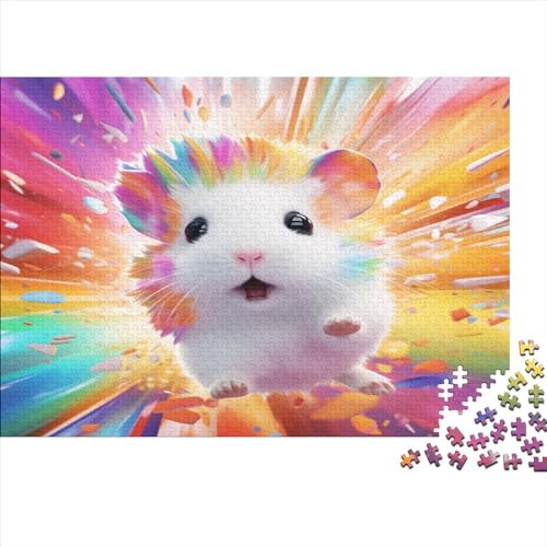 Animal Mouse 1000 Teile Q Version Erwachsene Puzzles Educational Game Home Decor Family Challenging Games Geburtstag Entspannung Und Intelligenz 1000pcs (75x50cm) von karMalucky