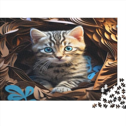 British Shorthair 1000 Teile European Cat Puzzles Für Erwachsene Family Challenging Games Moderne Wohnkultur Geburtstag Educational Game Stress Relief 1000pcs (75x50cm) von karMalucky