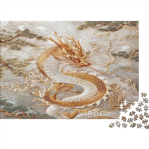 Dragon 1000 Teile Ornate Animal Erwachsene Puzzles Educational Game Home Decor Family Challenging Games Geburtstag Entspannung Und Intelligenz 1000pcs (75x50cm) von karMalucky