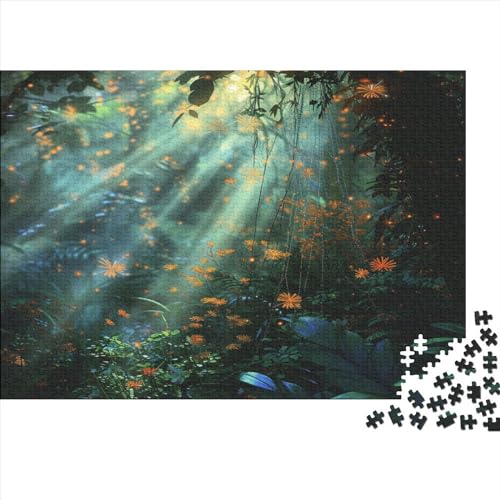 Dreamy Forest 1000 Teile Scenery Puzzle Für Erwachsene Geburtstag Family Challenging Games Moderne Wohnkultur Lernspiel Stress Relief Toy 1000pcs (75x50cm) von karMalucky