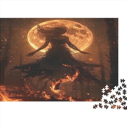 Flame Witch 1000 Teile Cool Style Für Erwachsene Puzzles Family Challenging Games Lernspiel Home Decor Geburtstag Stress Relief Toy 1000pcs (75x50cm) von karMalucky