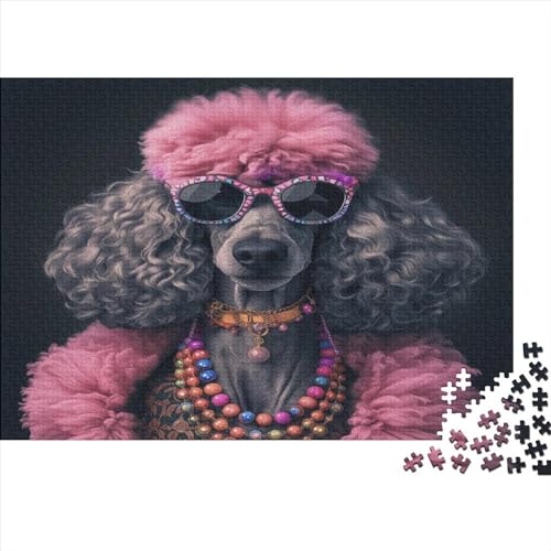 Poodle 1000 Teile Pop Art Style Erwachsene Puzzle Lernspiel Geburtstag Wohnkultur Family Challenging Games Stress Relief Toy 1000pcs (75x50cm) von karMalucky