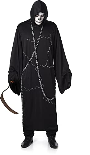 Karnival Costumes Mens Costume Ghoustly Ghoul, S EU, Black von karnivalcostumes