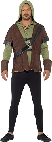 Karnival Costumes - Robin Hood Waldjäger Kostüm für Herren Taille L von karnivalcostumes