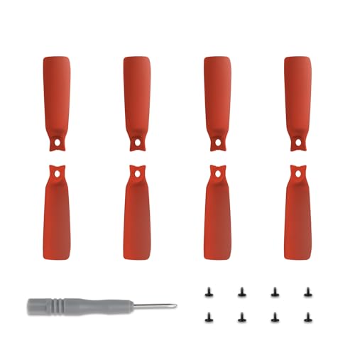 kawehiop FLIP Luftkamera Propeller Set, robust, langlebig und stilvoll, Verschiedene Bunte Propeller, FLIP, individueller, Rot von kawehiop