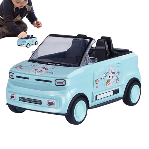 keloppasit Rückziehfahrzeuge für Kinder, Rückzieh-Cabrio-Auto - Zurückziehendes Rennwagenmodell,Kleines lustiges Cartoon-Simulations-Cabrio-Fahrzeug-Trägheitsspielzeug für Kinderspielzimmer von keloppasit